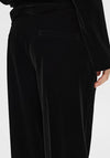 Selected Femme Rita Velva Wide Leg Trouser, Black
