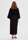Selected Femme Tyra Wrap Maxi Dress, Black