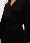 Selected Femme Tyra Wrap Maxi Dress, Black