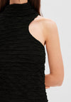 Selected Femme Lisette One Shoulder Maxi Dress, Black