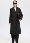 Selected Femme Fally Wool Blend Coat, Dark Grey
