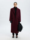 Selected Femme Alda Wool Blend Coat, Purple