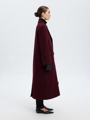 Selected Femme Alda Wool Blend Coat, Purple