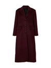 Selected Femme Alda Wool Blend Coat, Purple