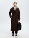 Selected Femme Madeline Manteco Coat, Brown