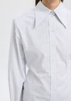 Selected Femme Nicolina Slim Fit Striped Shirt, White