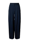 Selected Femme Leonore High Waist Wide Leg Trousers, Navy
