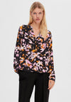 Selected Femme Irene Patterned Tunic Top, Black