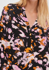 Selected Femme Irene Patterned Tunic Top, Black