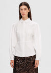 Selected Femme Vivi Fitted Shirt, Snow White