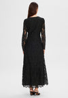 Selected Femme Tara Lace Maxi Dress, Black