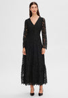 Selected Femme Tara Lace Maxi Dress, Black