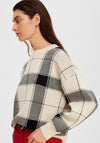 Selected Femme Oli Check Print Jumper, Birch