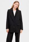 Selected Femme Rita Relaxed Long Blazer, Black