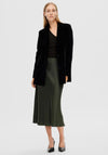 Selected Femme Lena Satin Midi Skirt, Duffel Bag