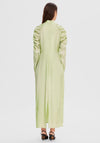 Selected Femme Nora Ruched Shoulder Detail Long Dress, Winter Pear