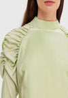 Selected Femme Nora Ruched Shoulder Detail Long Dress, Winter Pear