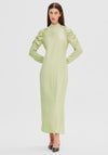 Selected Femme Nora Ruched Shoulder Detail Long Dress, Winter Pear
