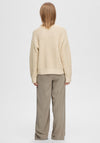 Selected Femme Brianne Chunky Cable Knit Sweater, Birch