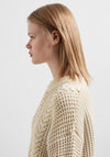 Selected Femme Brianne Chunky Cable Knit Sweater, Birch