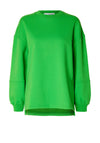 Selected Femme Frysa Crew Neck Sweatshirt, Classic Green