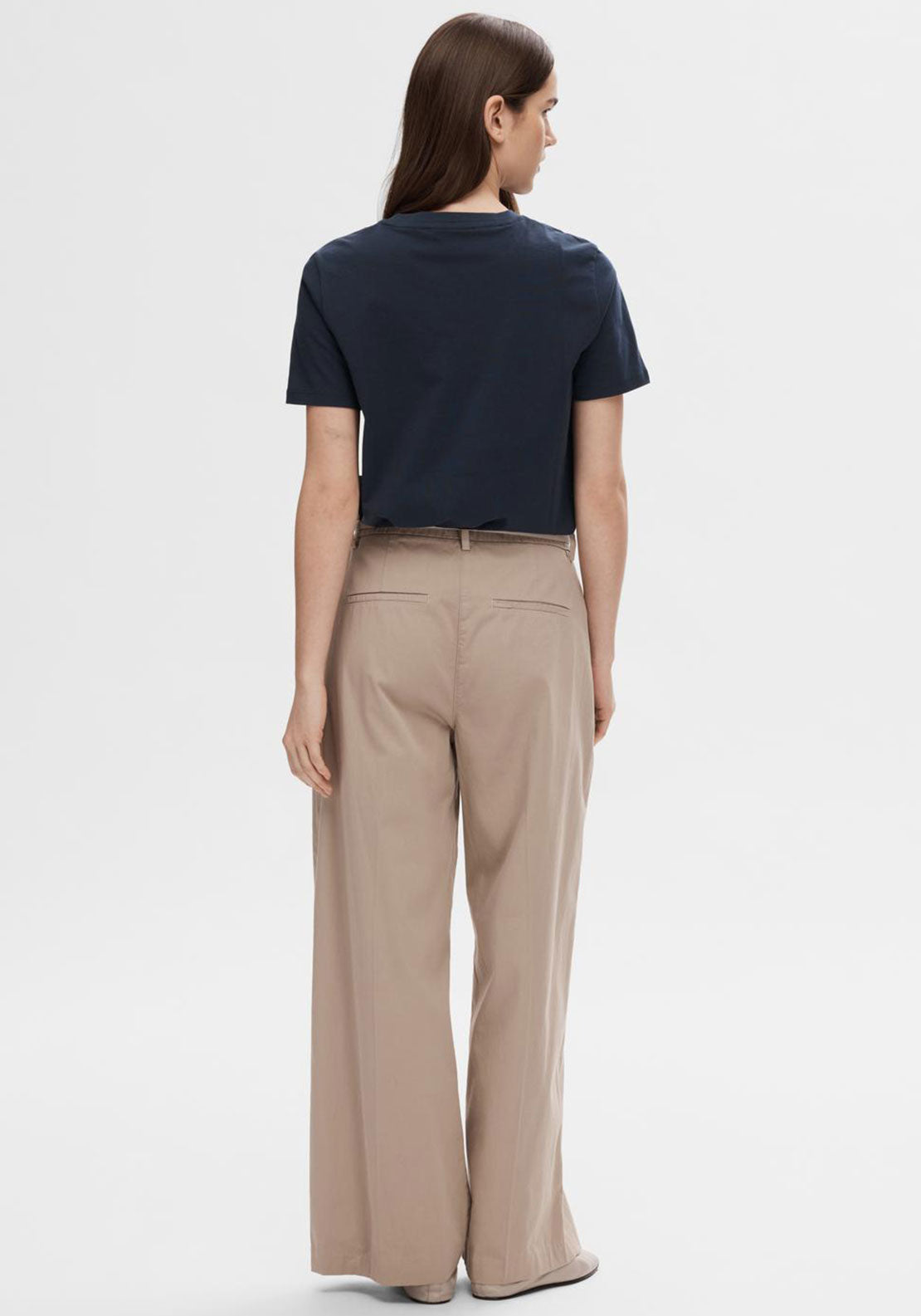 Selected Femme Essential T-Shirt, Navy