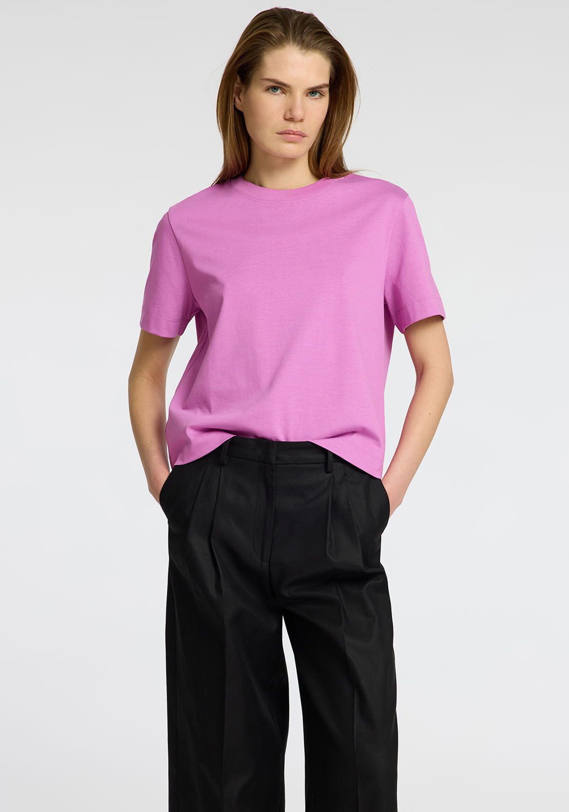 Selected Femme Boxy T-Shirt, Purple