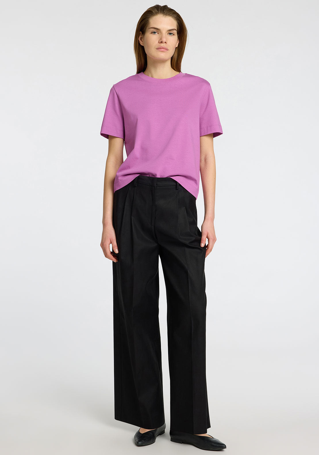 Selected Femme Boxy T-Shirt, Purple