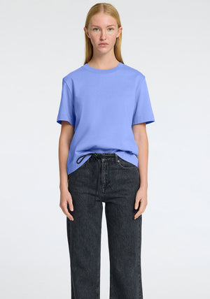 Selected Femme Boxy T-Shirt, Cornflower Blue
