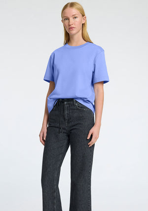 Selected Femme Boxy T-Shirt, Cornflower Blue