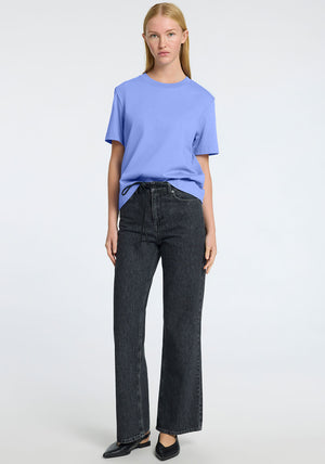 Selected Femme Boxy T-Shirt, Cornflower Blue