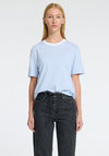 Selected Femme Essential Striped Boxy T Shirt, Blue and White