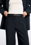 Selected Femme Rita Pinstripe Trousers, Navy