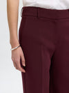 Selected Femme Rita Wide Leg Trousers, Wine