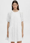 Selected Femme Manuela Textured Shift Dress, Creme