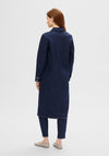 Selected Femme Dagmar Midi Denim Shirt Dress, Dark Blue Denim