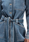 Selected Femme Marley Denim Jumpsuit, Mid Blue Denim