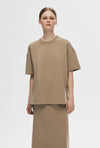 Selected Femme Kara Sweatshirt Top, Greige