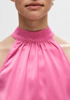 Selected Femme Lena Halterneck Top, Phlox Pink