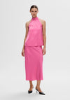 Selected Femme Lena Halterneck Top, Phlox Pink