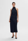 Selected Femme Lena Halterneck Top, Dark Sapphire