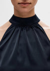 Selected Femme Lena Halterneck Top, Dark Sapphire
