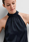 Selected Femme Lena Halterneck Top, Dark Sapphire
