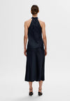 Selected Femme Lena Halterneck Top, Dark Sapphire