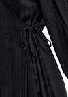 Selected Femme Susie Maxi Wrap Dress, Dark Sapphire