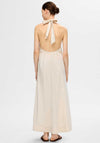 Selected Femme Melli Halterneck Maxi Dress, Sandshell