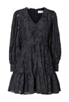 Selected Femme Calli Sadie Shirt V Neck Dress, Dark Sapphire
