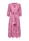 Selected Femme Sadie V Neck Midi Smock Dress, Pink