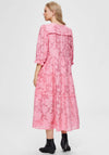 Selected Femme Sadie V Neck Midi Smock Dress, Pink