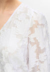 Selected Femme Cathi Floral Embossed Blouse, Bright White